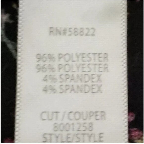 Max Studio floral ruffle midi dress L black - Picture 9 of 10